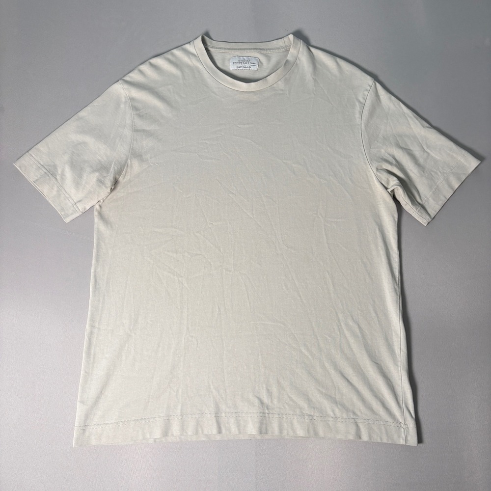 Renuar Mens Cotton Drop Shoulder T-Shirt Light Gray Size L 4236049